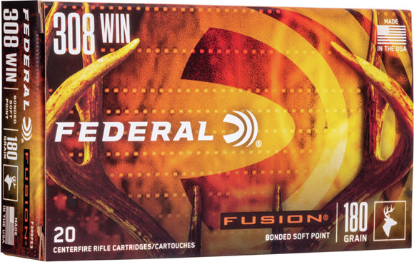 Picture of Federal Fusion Rifle Ammo - 308 Win, 180Gr, Fusion, 200rds Case