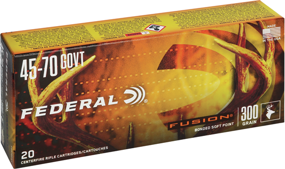 Picture of Federal Fusion Rifle Ammo - 45-70 Govt, 300Gr, Fusion, 200rds Case, 1850fps