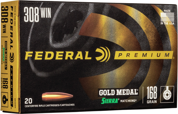 Picture of 308 Win, 168Gr, Sierra Matchking BTHP, 200rds Case, 2650fps