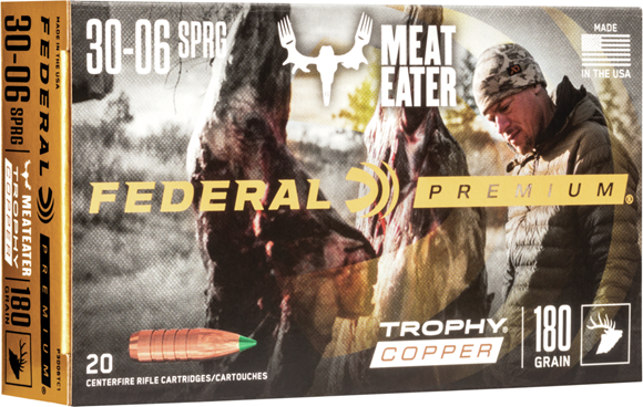 Picture of Federal Premium Vital-Shok Rifle Ammo - 30-06 Sprg, 180Gr, Trophy Copper, 200rds Case, 2700fps