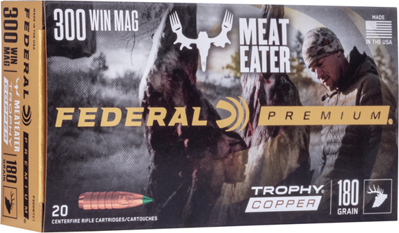 Picture of Federal Premium Vital-Shok Rifle Ammo - 300 Win Mag, 180Gr, Trophy Copper, 200rds Case