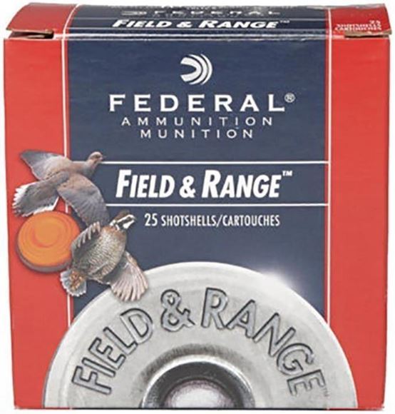 Picture of Federal Field & Range Game & Target Load Shotgun Ammo - 20ga, 2-3/4", 2-1/2DE, 7/8oz, #7.5, 250rds Case