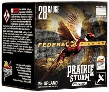 Picture of Federal Premium Prairie Storm FS Lead Load Shotgun Ammo - 28Ga, 2-3/4", 13/16oz, #6, 25rds Box, 1300fps