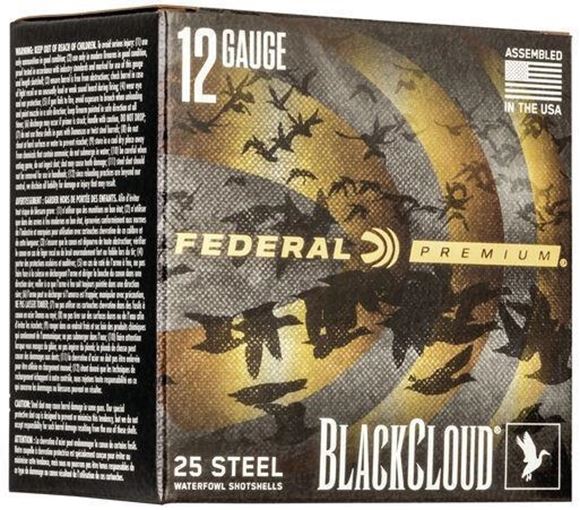 Picture of Federal Premium Black Cloud FS Steel Shotgun Ammo - 12Ga, 3", 1-1/4oz, #2, 250rds Case, 1450fps, With Flitecontrol Flex Wad
