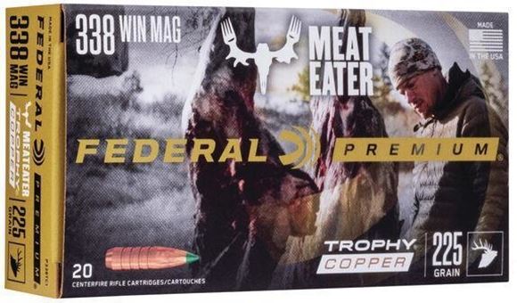 Picture of Federal Premium Vital-Shok Ammo - 338 Win Mag, 225Gr, Trophy Copper, 200rds Case