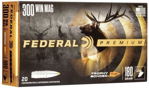 Picture of Federal Premium Vital-Shok Rifle Ammo - 300 Win Mag, 180Gr, Trophy Bonded Tip, 200rds Case