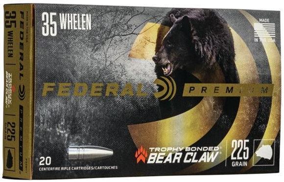 Picture of Federal Vital-Shok Rifle Ammo - 35 Whelen, 225Gr TBBC, Trophy Bonded Bear Claw, 20rds Box