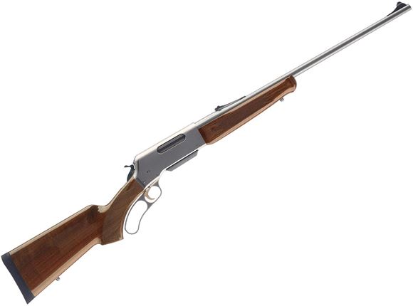 Picture of Browning BLR Lightweight Stainless w/Pistol Grip Lever Action Rifle - 223 Rem, 20", Matte Stainless Steel, Satin Nickel Finish Lightweight Aluminum Receiver, Gloss Grade I Walnut Stock w/Schnabel Forearm, 4rds