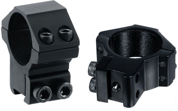 Picture of Leapers UTG Mounting Systems, Scope Ring - Accushot UTG  2 PC Medium Profile, Airgun Mount, 30mm, Dovetail 9-11mm