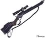 Picture of Used Marlin 1895 Dark Series Lever Action Rifle - 45-70 Govt, 16.25", Vortex Strike-Eagle 1-6, Leather Cheek Riser, Paracord Loop Wrap, Paracord Sling, Parkerized Finish, XS Rail Lever w/ Ghost Ring, Custom Laminate Stock, 11/16-24 Threaded Muzzle, 5rds,