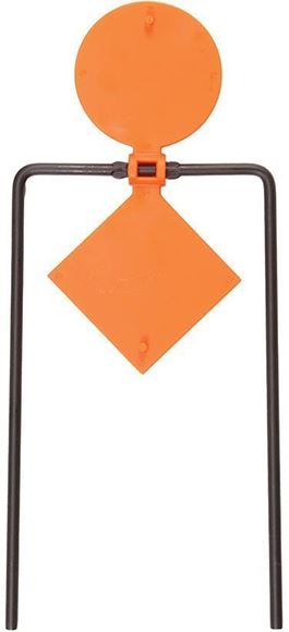 Picture of Allen Shooting Accessories, Targets/Throwers - EZ Aim, Large Circle & Diamond Spinner Target w/ Frame, Resealing Target, 22 - 50 cal Caliber Rated