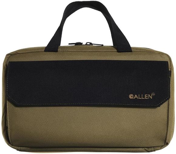 Picture of Allen Shooting Gun Cases, Pistol Cases - Jackson Pistol Case, 12" (30.48), Fits: Two Compact or Revolver Handguns up to 12", OD & Black