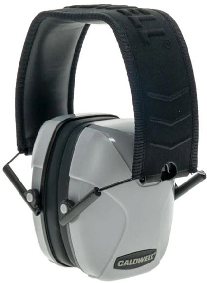 Picture of Caldwell Shooting Supplies Hearing & Eye Protection - Passive Range Earmuffs, 24dB NRR, Gray Color, Lightweight