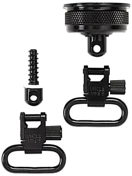 Picture of Uncle Mike's Swivels, Standard Swivels - Remington 870 & 870 Youth 12 Gauge Sling Swivel, Replacement Magazine Cap w/ Swivel Base, 3/4" Wood Screw Swivel Base & x2 Super Swivel