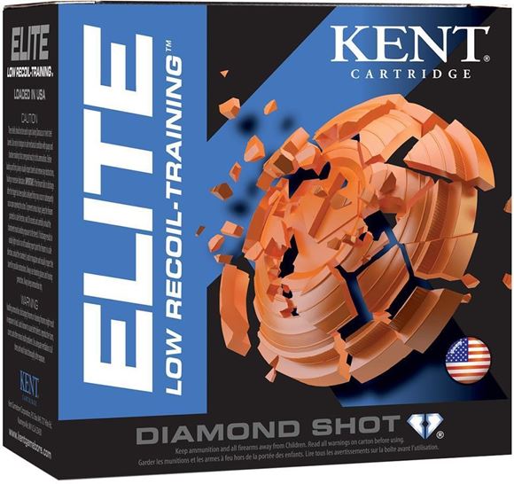 Picture of Kent Elite Low Recoil Training Target Shotgun Ammo - 12Ga, 2-3/4", 7/8oz, #8, 25rds Box, 1200fps