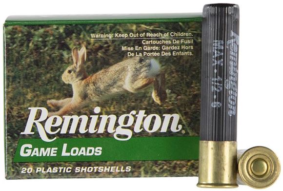 Picture of Remington Game Loads Shotgun Ammo - 410, 2-1/2", 1/2 oz, #6, 20rds Box, 1200fps