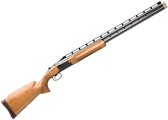 Picture of Browning Citori 725 Trap Maple Over/Under Shotgun - 12Ga, 2 3/4", 30", High Vented Rib, AAAA Maple Gloss Monte Carlo Stock, Gloss Blued Receiver, Invector-DS Extended (M/IM/F)