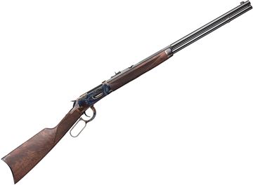 Picture of Winchester Model 94 Deluxe Sporting Lever Action Rifle - 30-30 Win, 24", Gloss Blued Half-Octagon Barrel, Color Case Receiver, Sporter Contour, Crescent Buttplate, Grade V/VI Black Walnut Stock, Adjustable Semi-Buckhorn Rear Sights, 8rds