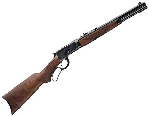 Picture of Winchester Model 1892 Deluxe Takedown Lever Action Rifle - 357 Mag, 16", Gloss Blued Octagon Barrel, Case Hardened Receiver, Oil Finish Grade III/IV Walnut Stock w/Crescent Buttplate, Marble's Gold Bead Front & Buckhorn Rear Sights