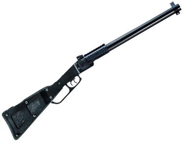 Picture of Chiappa Combo Guns - M6 combined Folding Rifle, 20Ga/22LR, 18.5", Blued, Matte Black Steel & Polypropylene Foam Stock, Fixed Fiber Optic Front & M1 Style Adjustable Rear Sights, Double Triggers, Extractors
