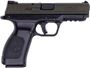 Picture of Girsan MC 28 V2 SA Semi-Auto Pistol - 9mm, 4.2", Striker-Fired, OD Slide, Black Polymer Frame, x2 Grip Backstraps, Picatinny Rail, White Dot Sights, 2x10rds, Mag Loader