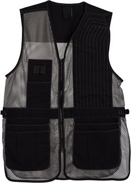 Picture of Browning Trapper Creek Mesh Shooting Vest, Gray/Black, Left-hand, M