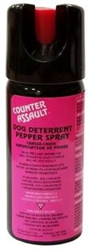 Picture of Counter Assault Dog Deterrent, 40 Grams, 3 Meter Range, Holster Included, Pink Can