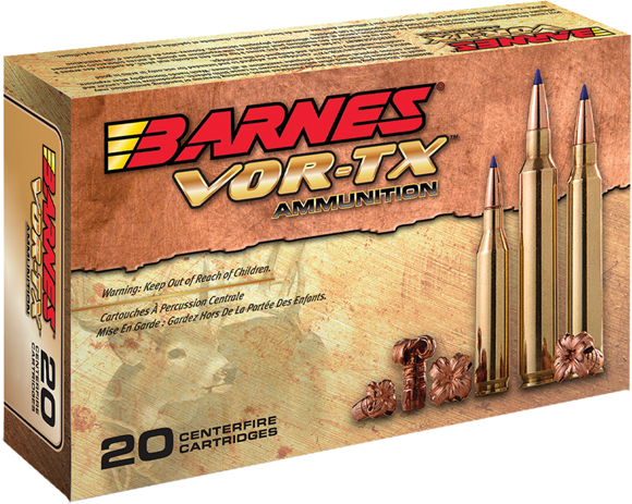 Picture of Barnes VOR-TX Premium Hunting Rifle Ammo - 308 Win, 130Gr, TTSX BT, 20rds Box