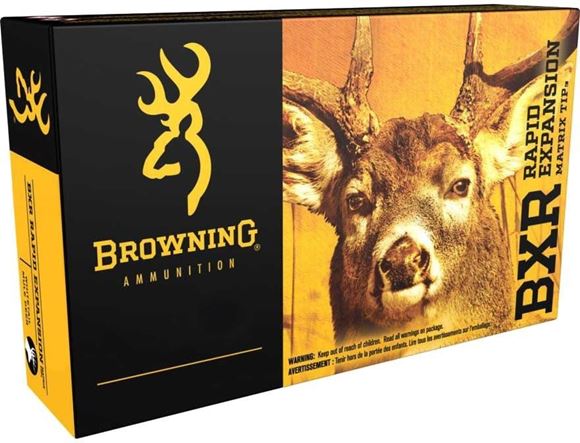 Picture of Browning BXR Rifle Ammo - 300 WSM, 155gr, BXR Rapid Expansion Matrix Tip, 20rds