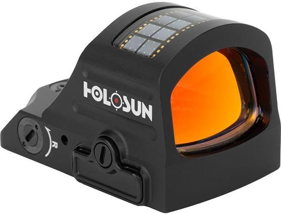 Picture of Holosun Reflex Sights - HS507C X2 Series Micro Reflex Sight, Black, 2 MOA Red Dot; 32 MOA Circle, 10 DL & 2 NV Compatible, 7075 Aluminum Housing, Three Modes: Auto, Manual, Lockout IPX7, Solar Cell, CR1632, Up to 50,000 hrs @ Setting 6
