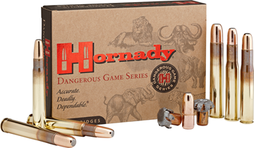 Picture of Hornady Dangerous Game Rifle Ammo - 458 Lott, 500Gr, DGX Bonded, 20rds Box