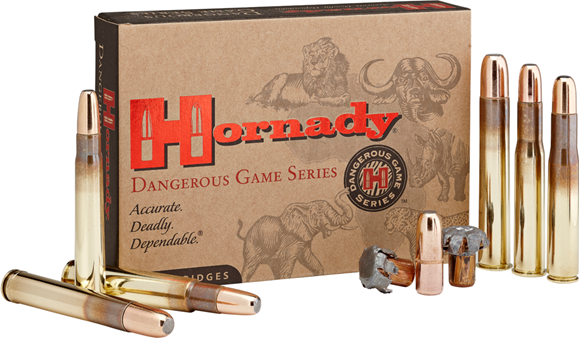Hornady Dangerous Game Rifle Ammo - 458 Lott, 500Gr, DGX Bonded, 20rds Box