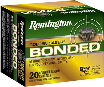 Picture of Remington Golden Saber Bonded High Performance Handgun Ammo