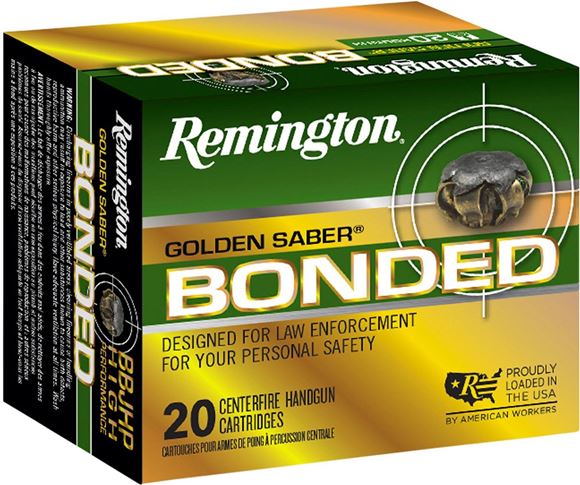 Picture of Remington Golden Saber Bonded High Performance Handgun Ammo