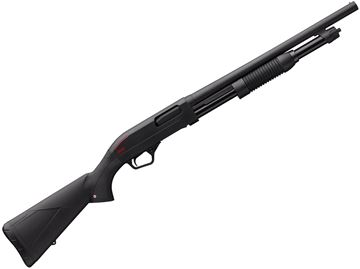 Picture of Winchester SXP Defender Pump Action Shotgun - 20Ga, 3", 18", Chrome Plated Chamber & Bore, Matte, Matte Aluminum Alloy Receiver, Satin Composite Stock, 5rds, Brass Bead Front Sight, Fixed Cylinder Choke