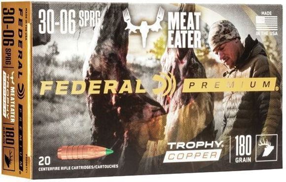 Picture of Federal Premium Vital-Shok Rifle Ammo - 30-06 Sprg, 180Gr, Trophy Copper, 20rds Box, 2700fps