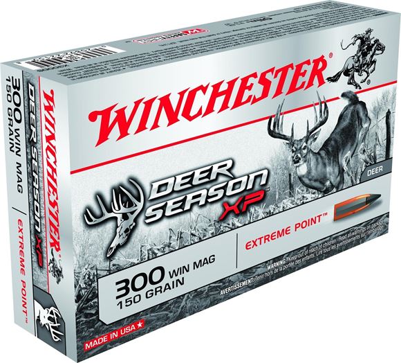 Picture of Winchester Deer Season XP Rifle Ammo - 300 Win Mag, 150gr, Extreme Point, 20rds Box