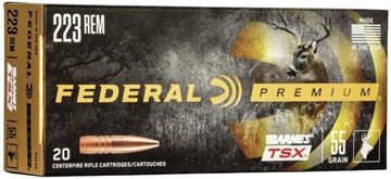 Picture of Federal P223S Premium Barnes TSX Rifle Ammo, .223, 55 Grain, 20 Rounds Per Box