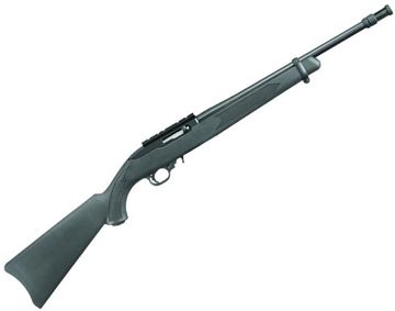 Picture of Ruger 10/22 Tactical Rimfire Semi-Auto Rifle - 22 LR, 16.12", Satin Black, Alloy Steel, Black Synthetic Stock, 10rds