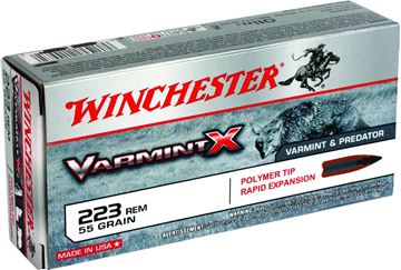 Picture of Winchester X223P1 Super-X Rifle Ammo 223 REM, Varmint X, 40 Grains 3700 fps, 20, Boxed