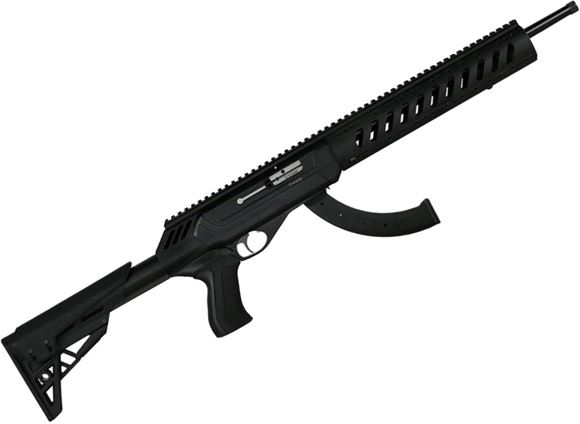 Picture of CZ 512 Tactical Rimfire Semi-Auto Rifle - 22 LR, 16", Hammer Forged, Threaded 1/2x28, Polycoat, 6-Position Adjustable Stock w/Adjustable Comb Height, M-Lok Handguard, 25rds