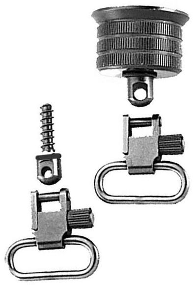 Picture of Uncle Mike's Swivels, Standard Swivels - Remington 870 & 870 Youth 20 Gauge Sling Swivel, Replacement Magazine Cap w/ Swivel Base, 3/4" Wood Screw Swivel Base & x2 Super Swivel