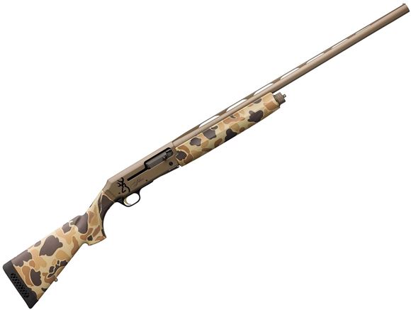 Picture of Browning Silver Field Semi-Auto Shotgun - 12Ga, 3-1/2", 28", Vintage Camo Composite Stock, Vintage Tan FDE Receiver, 4rds, (F,M,IC)