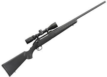 Picture of Ruger American Combo Bolt Action Rifle - 270 Win, 22", Matte Black, Alloy Steel, Moss Green Composite Stock, Vortex Crossfire II 4-12x44 Riflescope, 5rd Flush Mag