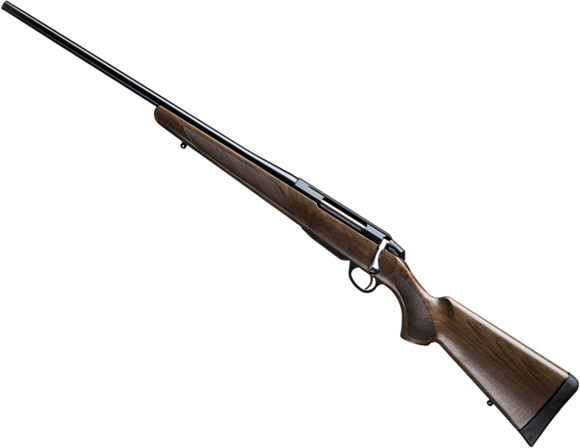 Picture of Tikka T3X Hunter LH Bolt Action Rifle - 300 Win Mag, 24.3", Blued, Matte Oiled Walnut Stock, Hunting Contour Barrel, Left Handed, 3rds, No Sights