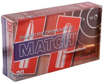 Picture of Hornady Superformance Match Rifle Ammo - 308 Win, 168gr, ELD Match, 20rds Box