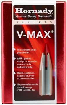 Picture of Hornady Rifle Bullets, V-MAX - 17 Caliber (.172"), 20Gr, V-MAX, 100ct Box