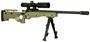 Picture of  Crickett CPR Package Bolt Action Rimfire Rifle- .22 LR, 16" Threaded Barrel with Bipod, AIM 4x32mm Scope, FDE Adjustable Synthetic Thumbhole Stock, Blued