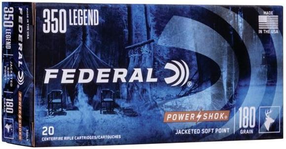 Picture of Federal Power Shok Rifle Ammo - 350 Legend, 180Gr, 20rds Box, 2100fps
