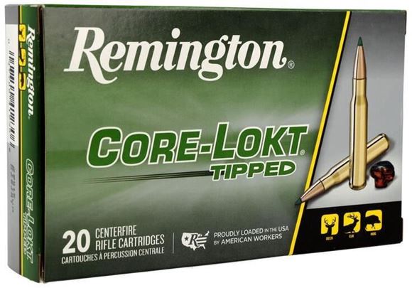 Picture of Remington Core-Lokt Tipped Centerfire Rifle Ammo - 270 Win, 130Gr, Core-Lokt Tipped, 20rds Box